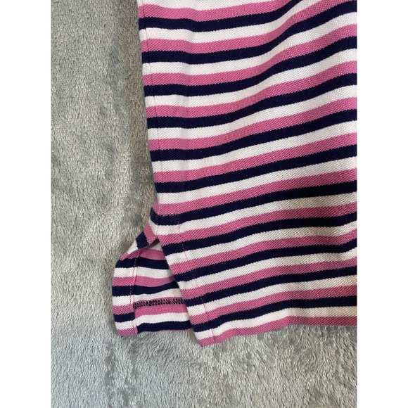 Polo Golf Ralph Lauren Polo Shirt Mens 2XL Pink Navy Stripe Pro Fit Pima Cotton - Picture 6 of 10